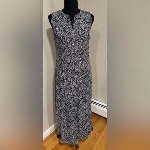 Talbots Maxi Button Front Sleeveless Dress